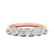 Women’s 2 Carat Round Gem Band Ring